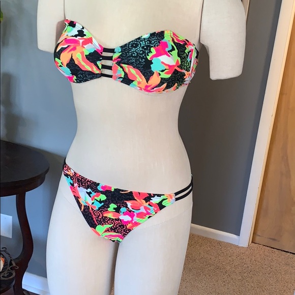 - Neon two-piece bikini size small new tags - Picture 2 of 8
